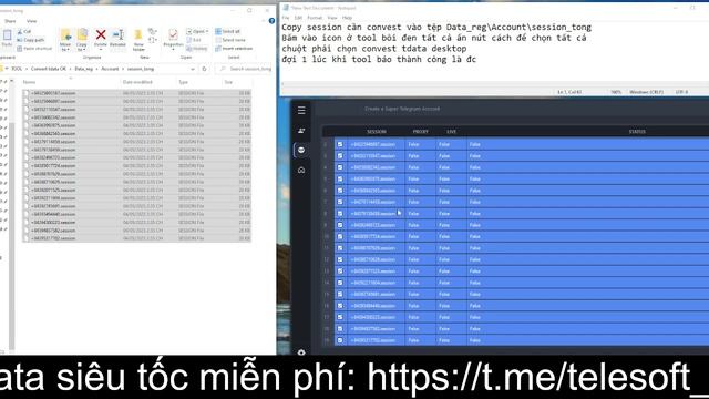 Hướng dẫn cách xuất session sang TDATA siêu tốc смотреть онлайн