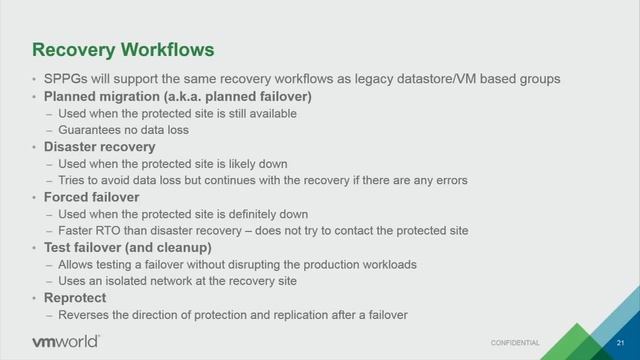 VMworld 2015: STO6137 - Site Recovery Manager and Policy Based DR Deep Dive... смотреть онлайн