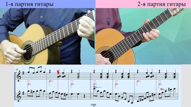 Мазурка Мануэля Рокамора для дуэта гитар. смотреть онлайн