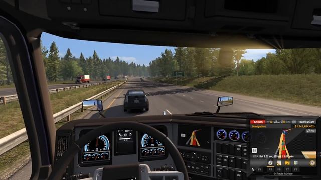 American Truck Simulator Mack Anthem Hauling Triple Trailers смотреть онлайн