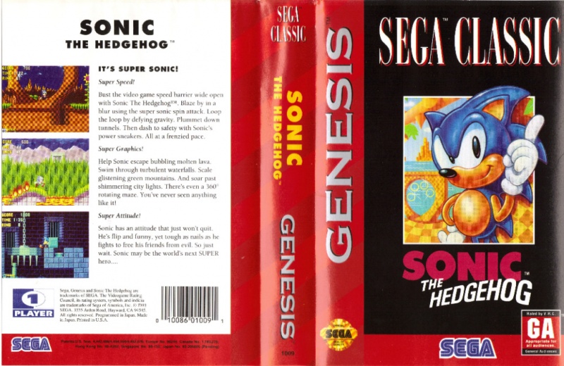 Sega Mega Drive 2 (Smd) 16-bit Sonic The Hedgehog 1 part Полное Прохождение
