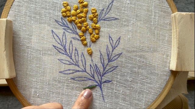 Mimosa Flower| Hand Embroidery Tutorial смотреть онлайн
