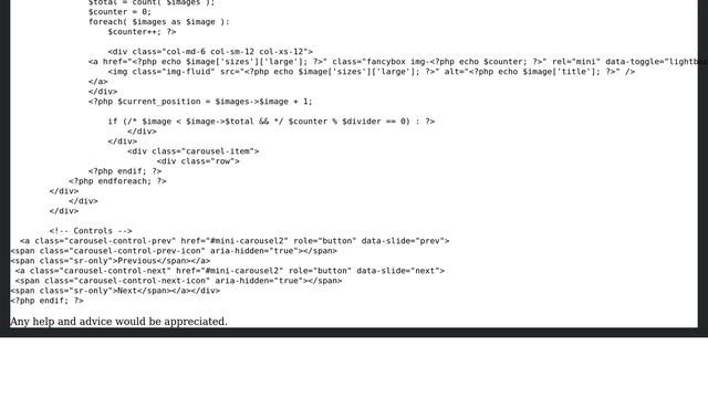 Wordpress: ACF & Bootstrap Gallery Shows Blank Slides смотреть онлайн