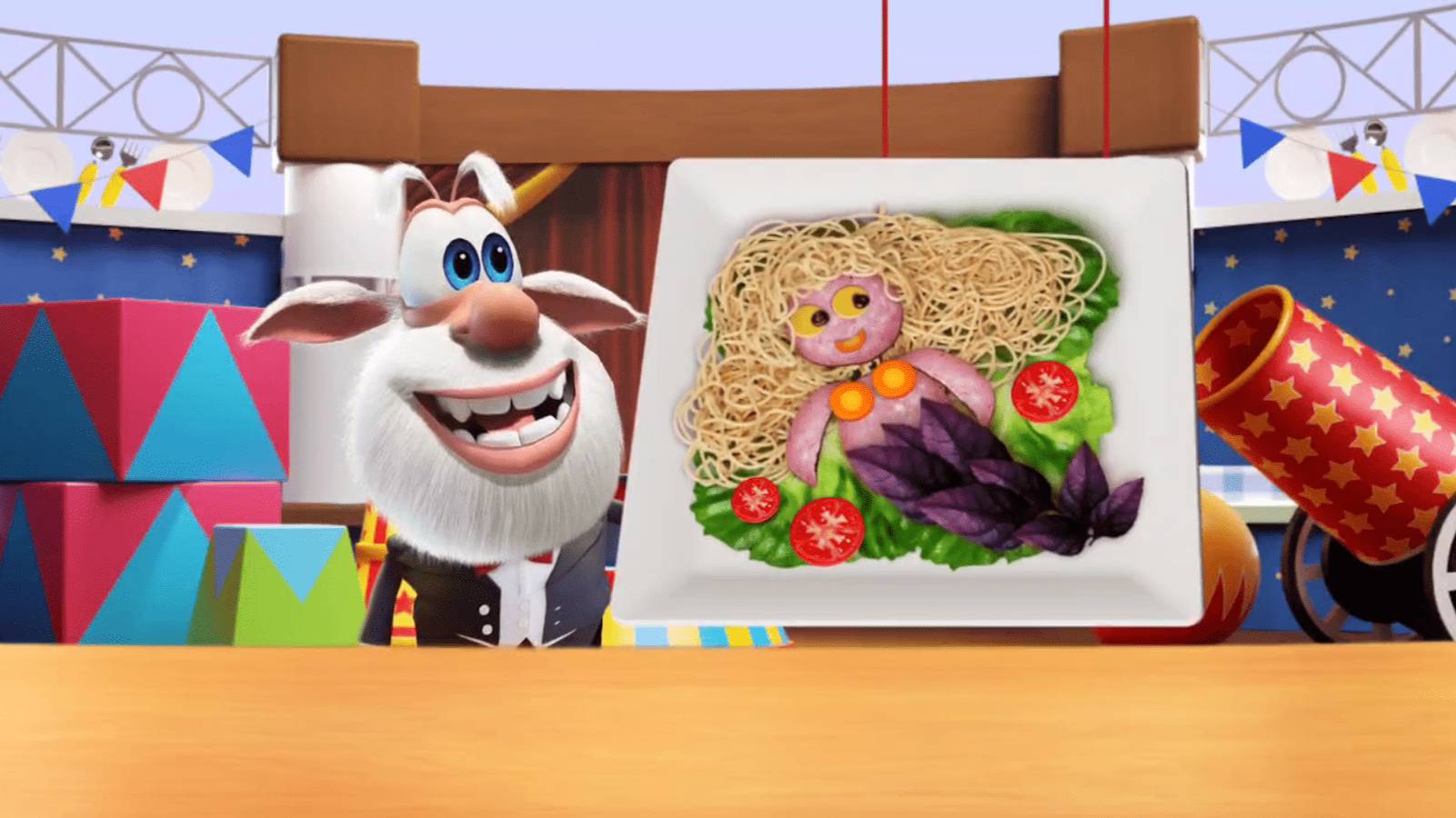 Готовим с БУБОЙ русалку из спагетти смотреть онлайн