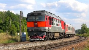 ТЭП70-0503 со скорым поездом Кисловодск — Санкт-Петербург