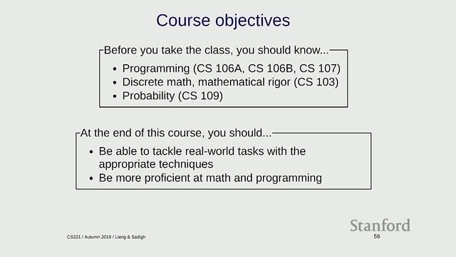 Overview Artificial Intelligence Course | Stanford CS221: Learn AI (Autumn 2019) смотреть онлайн