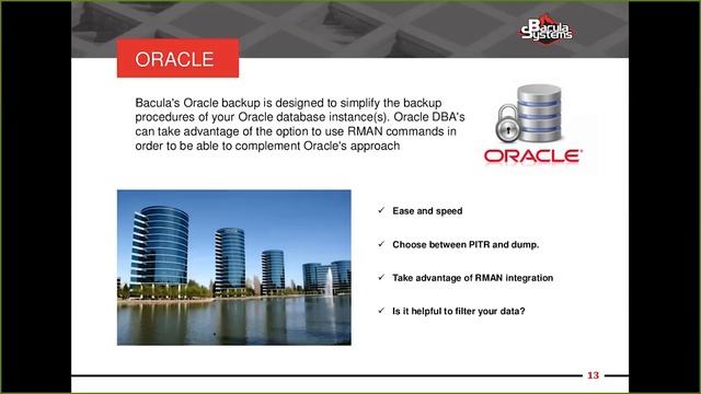 Webinar "Database Backup with Bacula Enterprise" смотреть онлайн