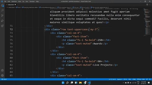 Complete Responsive Portfolio Website Using Only Bootstrap5 | THE WEBFIX смотреть онлайн
