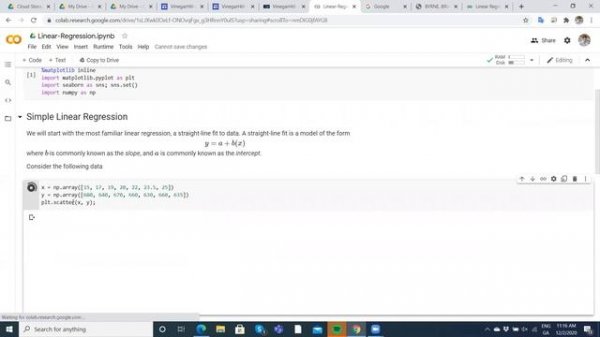 Simple Linear Regression in Google Colab using Python