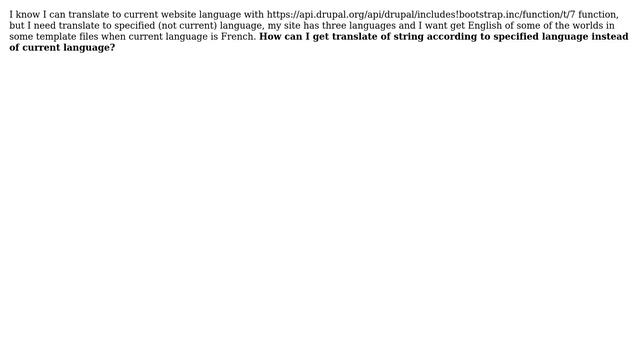 Drupal: Translate to specified language смотреть онлайн