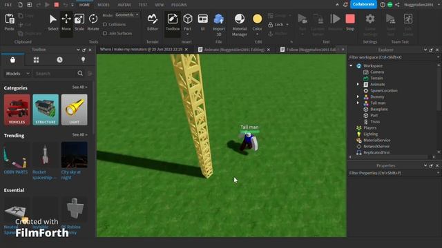 Tall man roblox studio. (NEW 2023) (Custom animations and more) смотреть онлайн