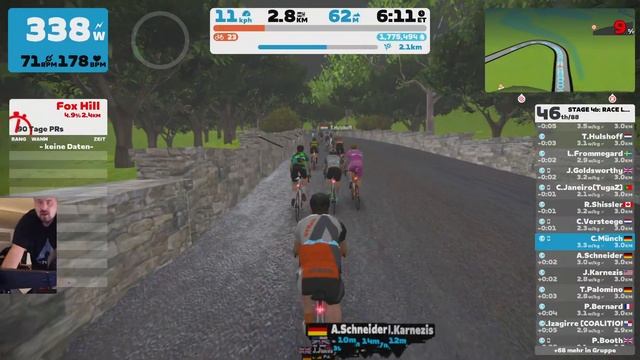 Zwift STAGE 4b RACE LONDON— London Loop Reverse - Cat C смотреть онлайн
