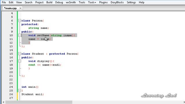 Protected Inheritance in C++ | Object Oriented Programming Video Tutorial смотреть онлайн