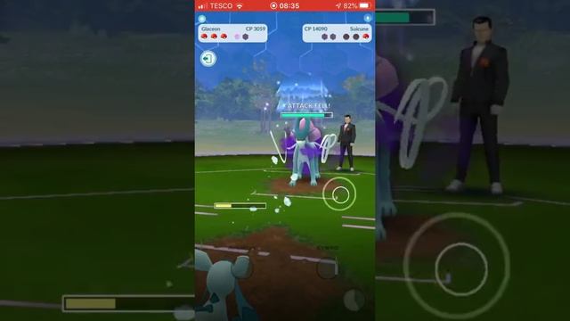 Defeating Giovanni Shadow Suicune Team Pokémon Go смотреть онлайн