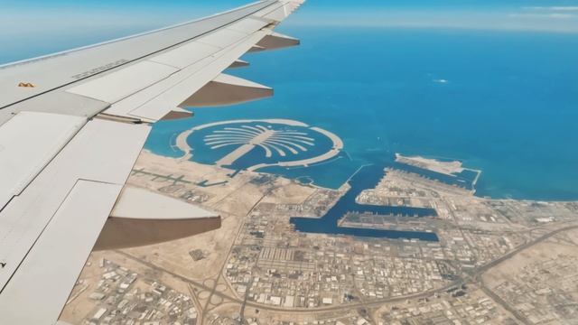 Aerial View of Palm Jebel Ali Island from Wizz Air #wizzair смотреть онлайн