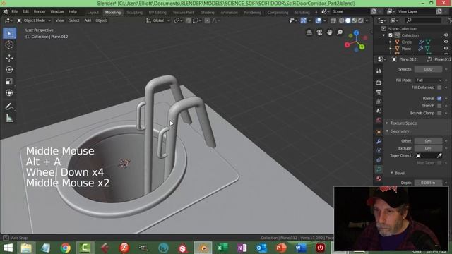 Blender 2.8: Modeling a SciFi Door, Corridor, Etc. (Part 2) смотреть онлайн