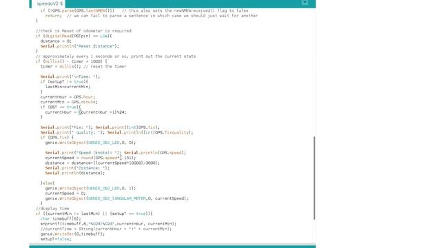 Bike Speedometer with Arduino and GPS смотреть онлайн