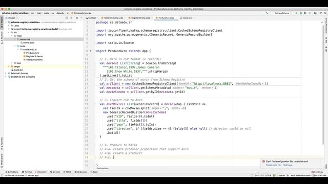 Quick tutorial on Schema Registry, Kafka and Avro messages смотреть онлайн