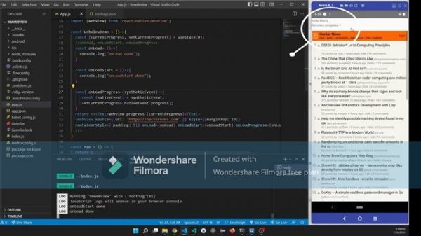 React Native Webview