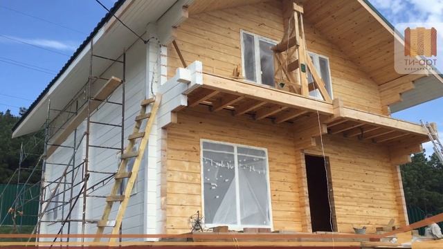 Покраска деревянного дома укрывной краской, Севастополь, Ти-Арт смотреть онлайн