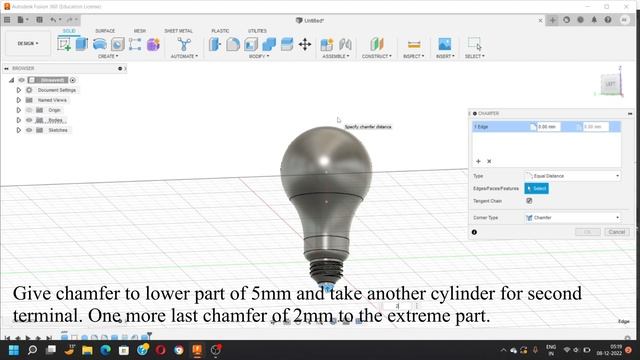 LED BULB IN AUTO DESK FUSION 360/#CAD/#3D DRAWING/#AutoCAD 2023 смотреть онлайн