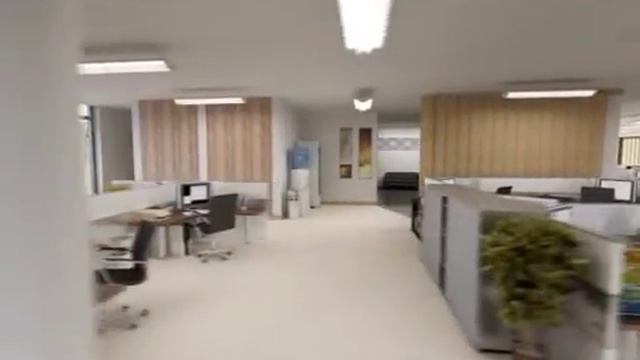 Interior 3D Animation of Modern Open Plan Office смотреть онлайн
