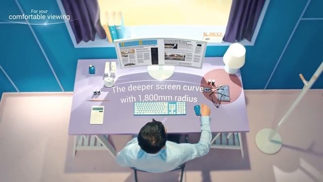 Samsung 32-Inch Curved Full-HD Monitor смотреть онлайн