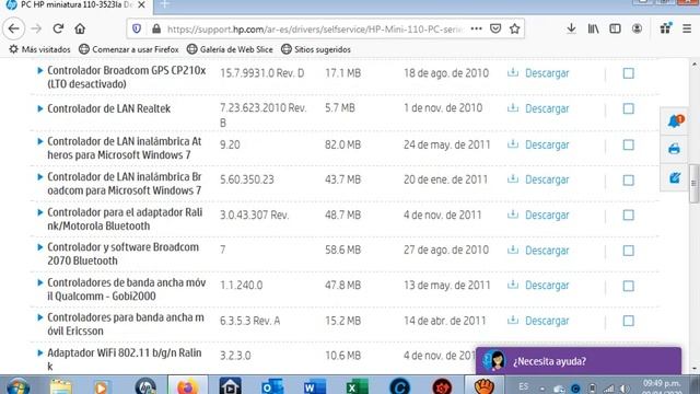 como descarga drivers de netbook "HP MINI 110-3523LA смотреть онлайн