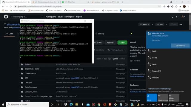 How to resolve this git clone error: RPC failed while cloning project! смотреть онлайн