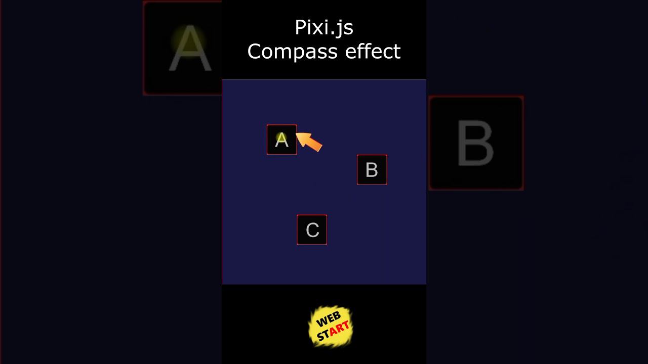 #Shorts Compass effect pixi.js / finding the nearest object смотреть онлайн