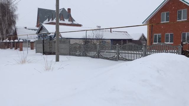 Расслабляющие звуки зимнего снежного утра в деревне/Белый шум/ HD/ Winter in the Russian village. смотреть онлайн