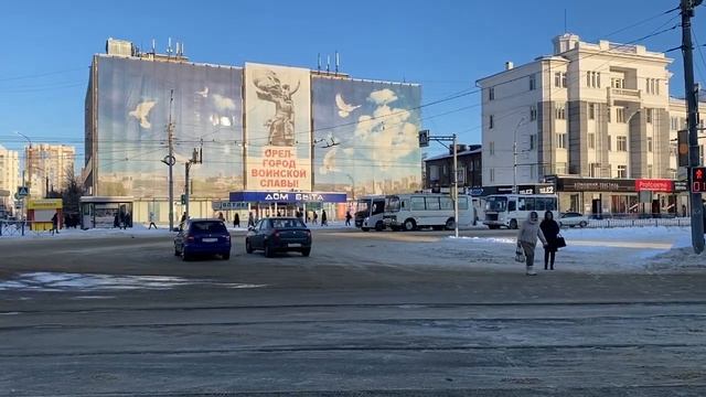 Первый день без Красного моста. Маршрутки едут с площади Мира на улицу Фомина смотреть онлайн