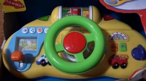 Обзор игрушек/ АВТОШКОЛА от Kiddieland. Руль с песнями, музыкой, правилами. Свет, звуки.