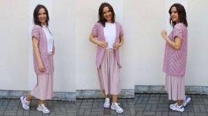 МОЙ вязаный кардиган: КАК НОСИТЬ? 7 образов / Модное вязание 2020 / Мамочкин канал