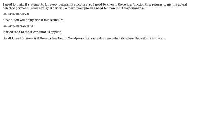 Wordpress: How to get permalink structure with php? смотреть онлайн