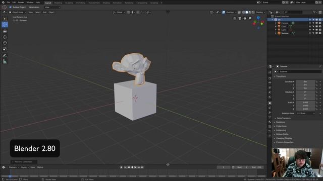 05 01 从 Blender 2 79的图层延伸到 2 8版的Collection 收集 смотреть онлайн