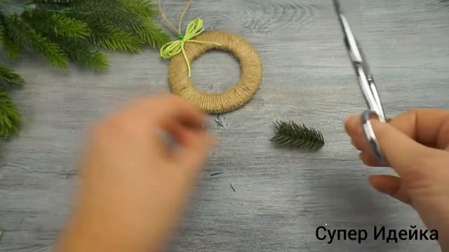 5 ИДЕЙ Новогодних Игрушек из джутового шпагата своими руками. Christmas Ornaments смотреть онлайн