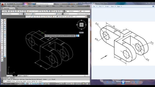 How to make isometric dimension in Autocad? смотреть онлайн