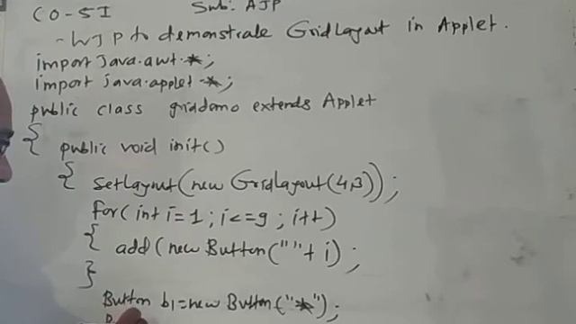 Grid Layout in Java смотреть онлайн