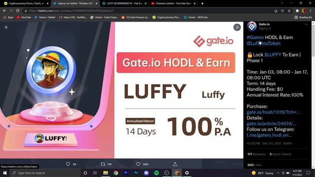 LUFFY TOKEN - 2022 MONTHLY BURNS! 🔥 - NEW LISTINGS? - LUFFY INU TOKEN ANIME CRYPTO NEWS PRICE TODAY смотреть онлайн