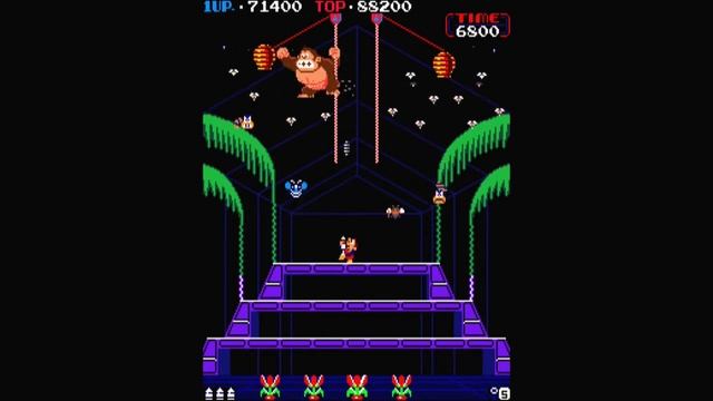 Donkey Kong 3 Arcade Gameplay/Playthrough смотреть онлайн
