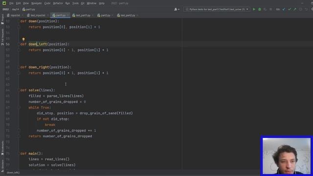 Advent of Code 2022, Day 14, Python Solution смотреть онлайн