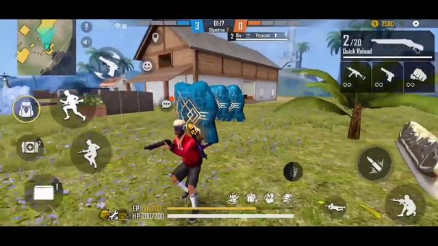 1v1 with noob friend @RN White @Rouk FF смотреть онлайн