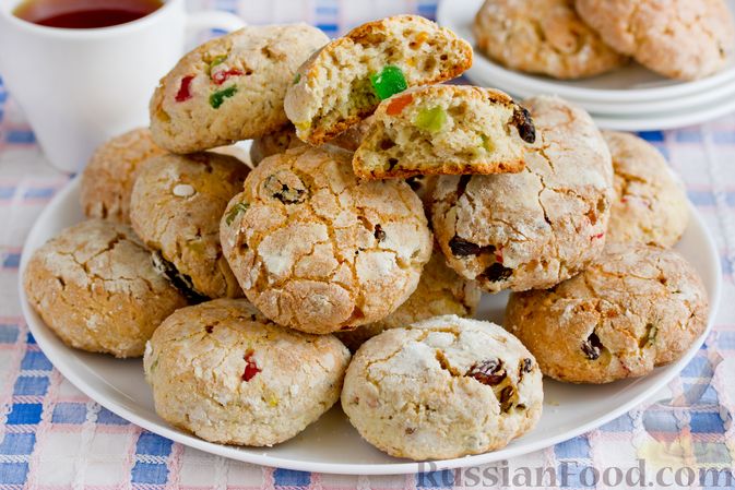 Нарядное печенье с богатым вкусом.
ТВОРОЖНО-АПЕЛЬСИНОВОЕ ПЕЧЕНЬЕ С ЦУКАТАМИ