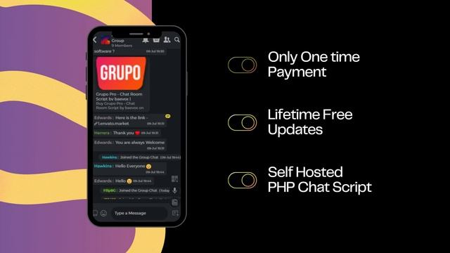 Grupo Chat Chat Room & Private Chat PHP Script смотреть онлайн