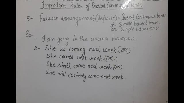 IMPORTANT RULES OF PRESENT CONTINUOUS TENSE WITH EXERCISE (Special Rules) смотреть онлайн