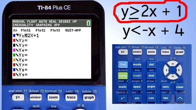 TI 84 Plus CE: Graphing Systems of Linear Inequalities смотреть онлайн