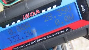 Замер потребления энергии мотор колеса Sanyo и Китай нонейм