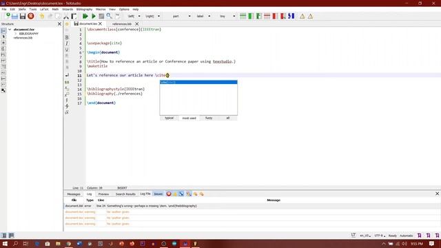 How to Generate and Cite your References in LaTex with BibTeX [TexStudio] 2020 смотреть онлайн