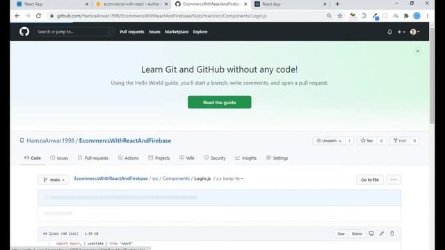 Ecommerce Store using React and Firebase #5 Firebase Authentication смотреть онлайн